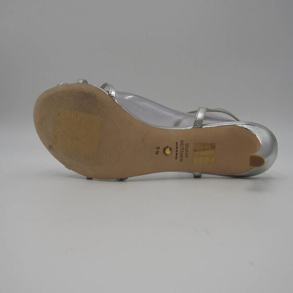 Stuart Weitzman Starla Metallic High-heel Strappy Sandals - Picture 7 of 7
